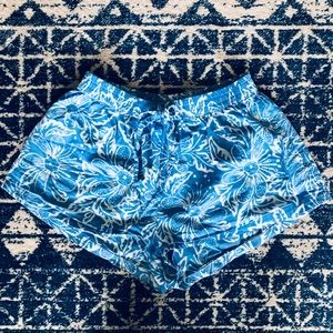 Floral print sleep shorts